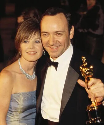 Julie Ann Fowler with her brother, Kevin Spacey.